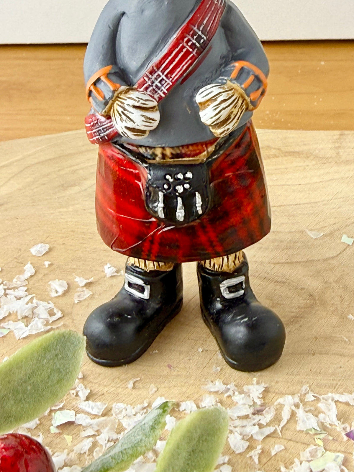 Jasper Rabbit wearing Scottish Tartan Kilt & Sporran