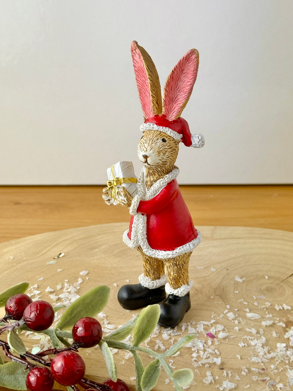 Jasper Rabbit in Santa Costume