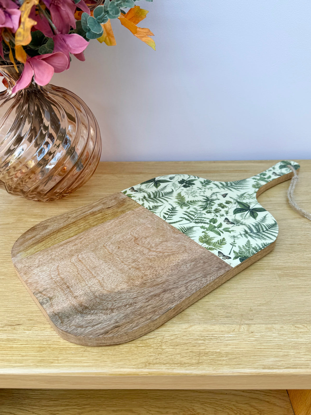 Wooden Fern Print Chopping Board