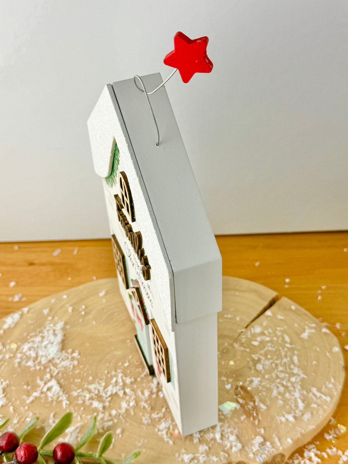 Holly Cottage Family Christmas Block