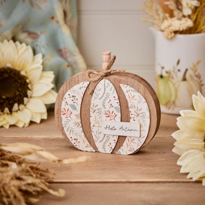 Autumn Pumpkin 3D Floral Block