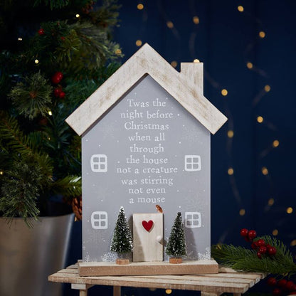 NIght Before Christmas House Plaque