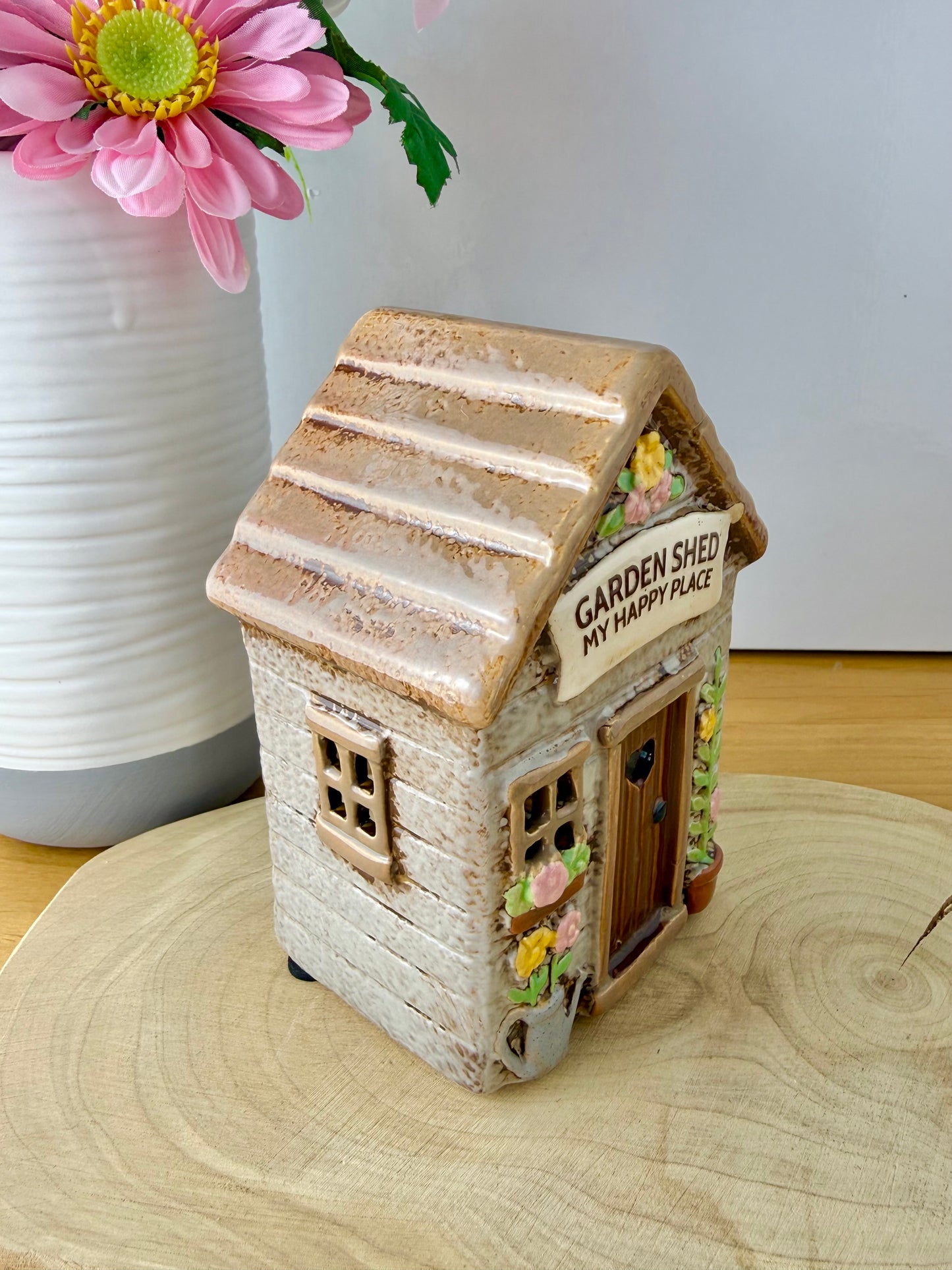 Village Pottery Garden Shed Tea Light Holder