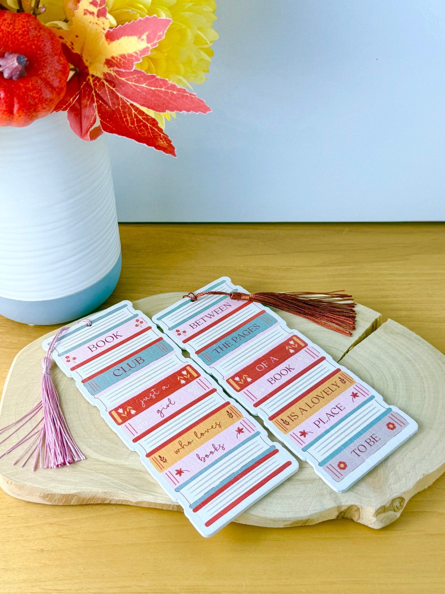 Cosy Chapter Wooden Bookmarks