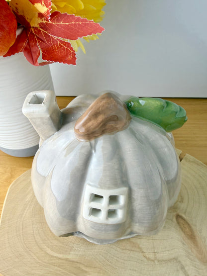 Harvest Home Pumpkin Tea Light Holder
