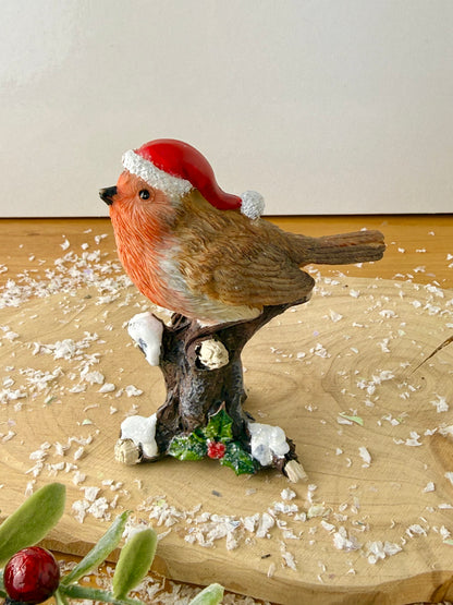 Robin sat on top of a Tree Branch