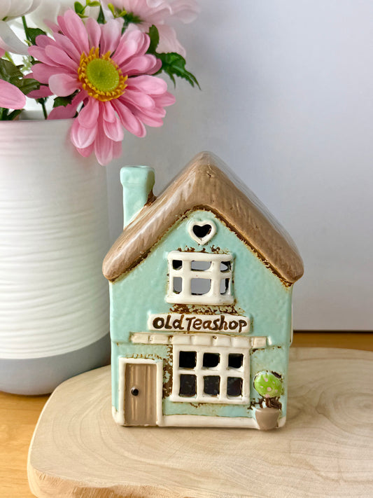 Village Pottery Old TeaShop Tea Light Holder