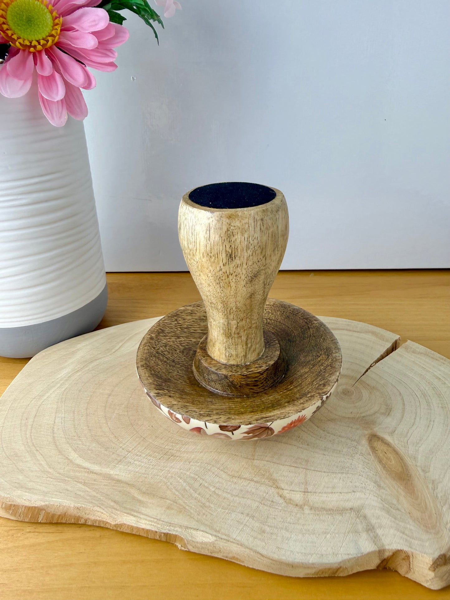 Wooden Mushroom - Autumnal  - 2 sizes