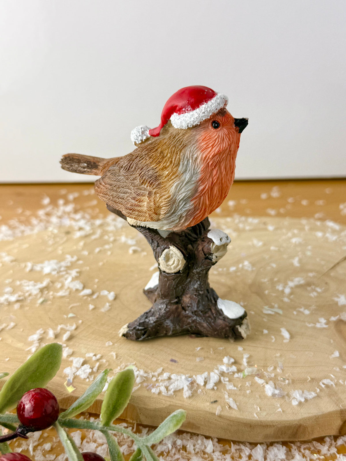 Robin sat on top of a Tree Branch