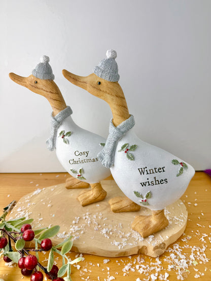 Christmas Sentiment Ducks