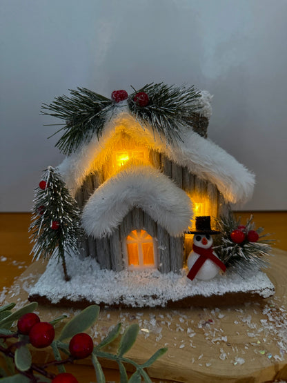 Alpine Light Up Log Cabin