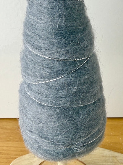 Felt Christmas Trees - Pair of Grey & Silver Trees