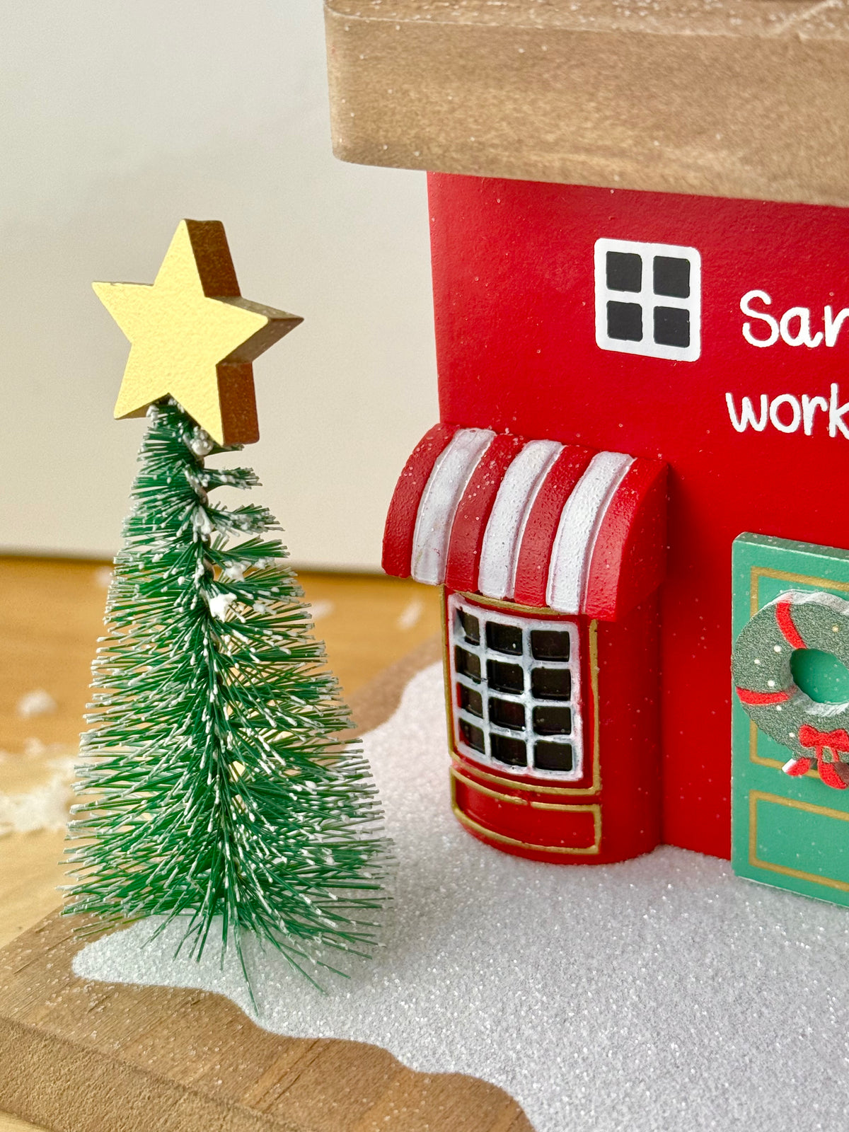 Winter Wonderland Santas Toyshop Wooden House