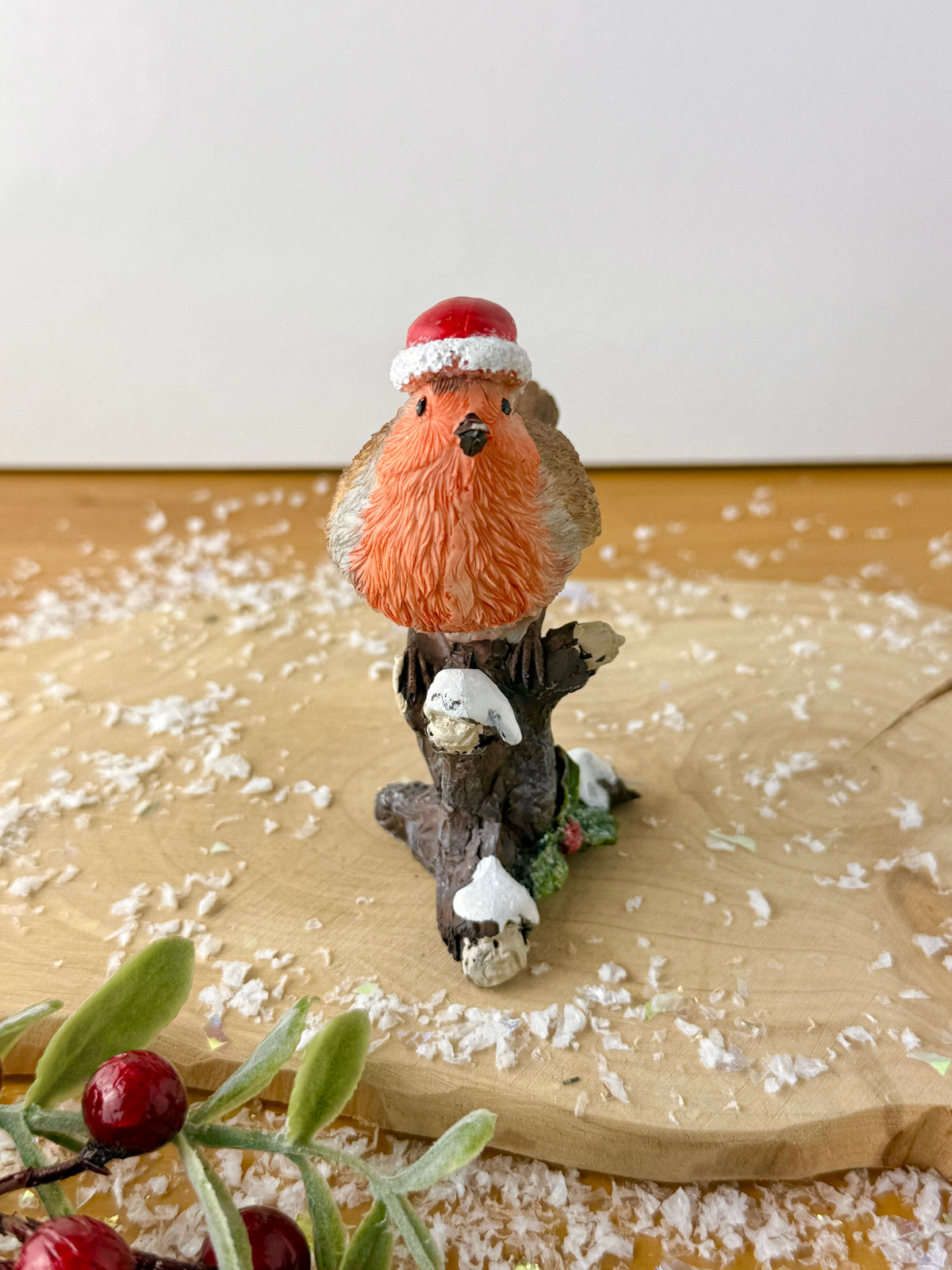 Robin sat on top of a Tree Branch