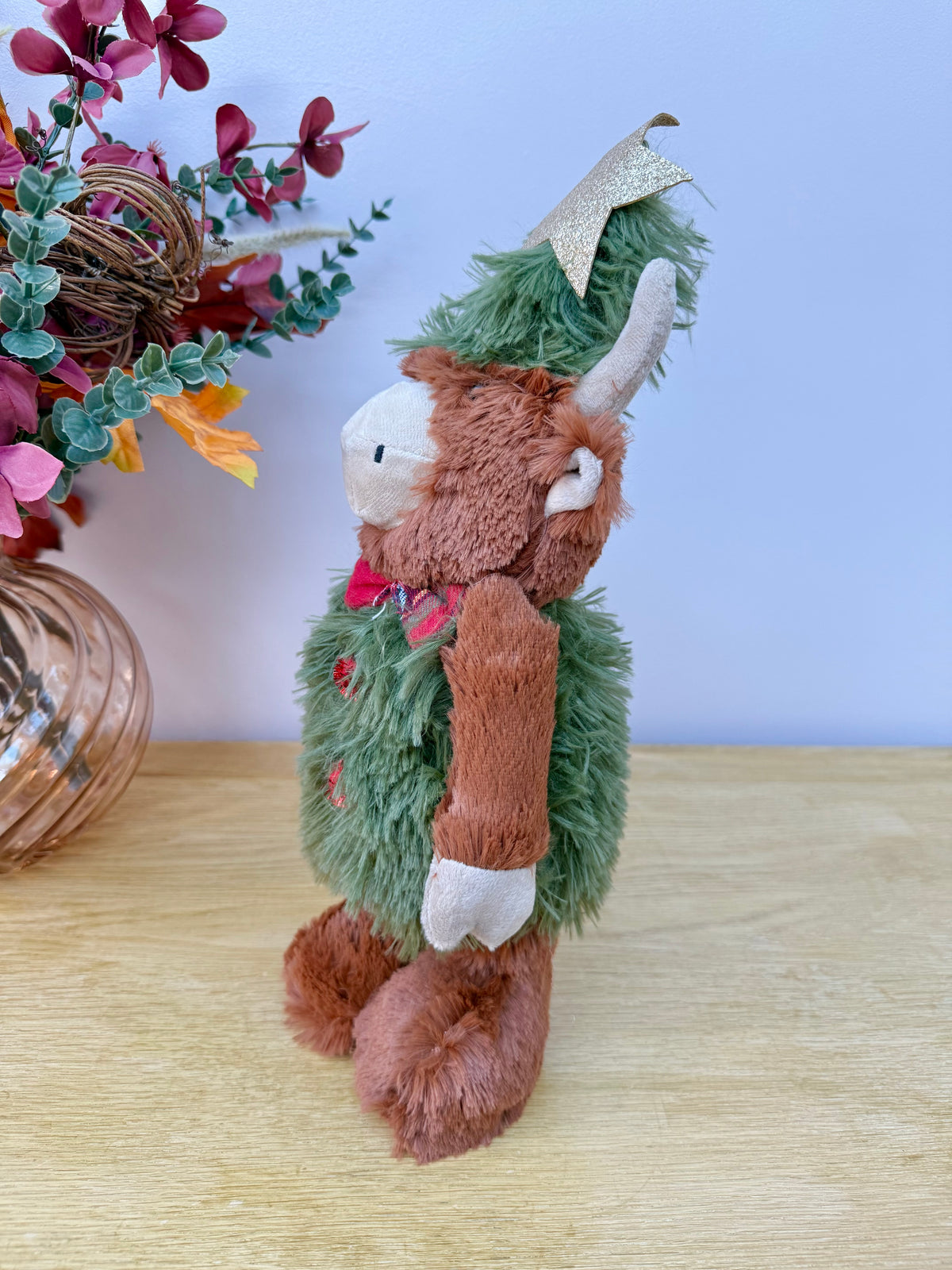 Christmas Soft Standing Highland Cow