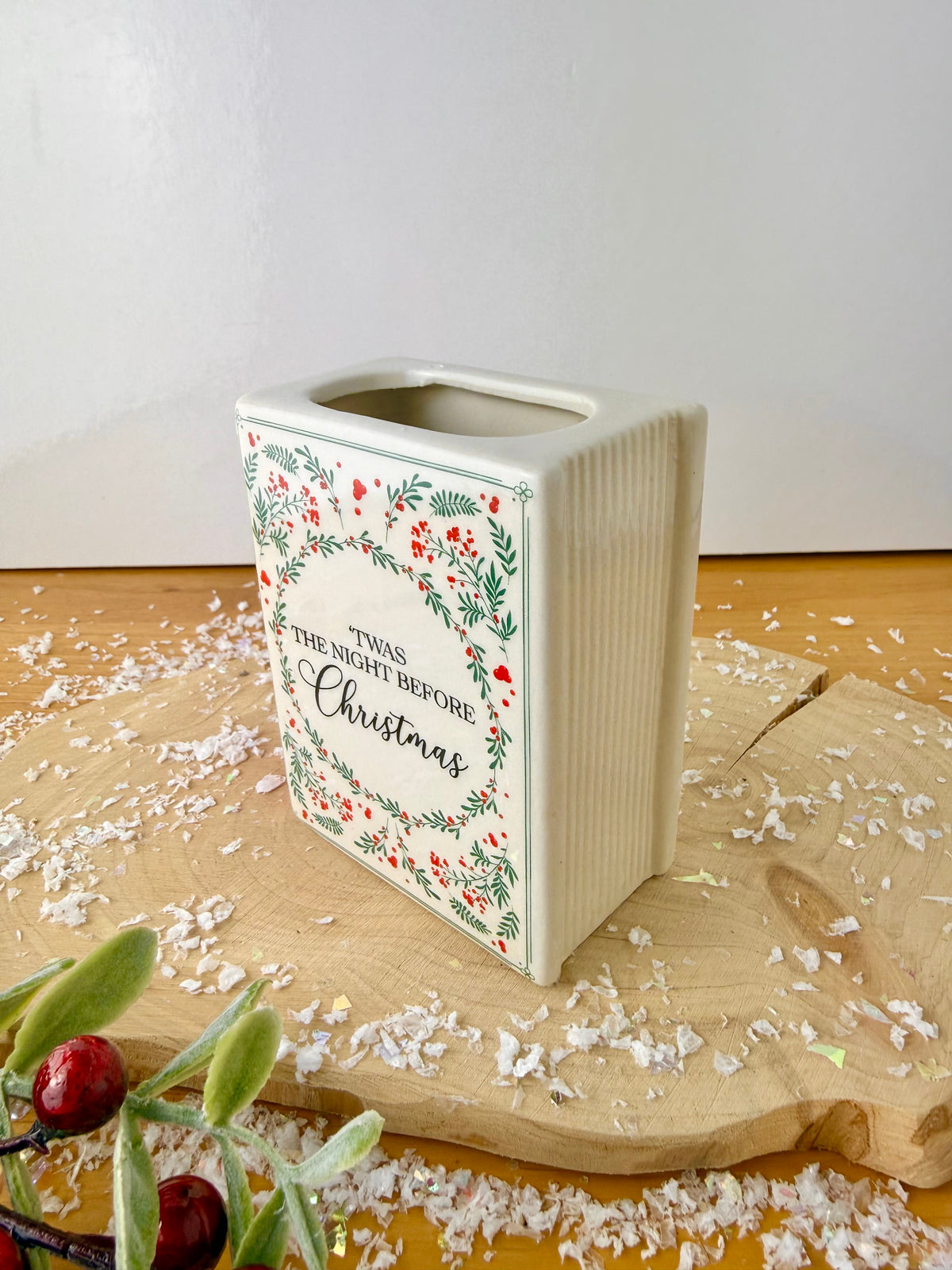 Book Vase - Twas the Night Before Christmas