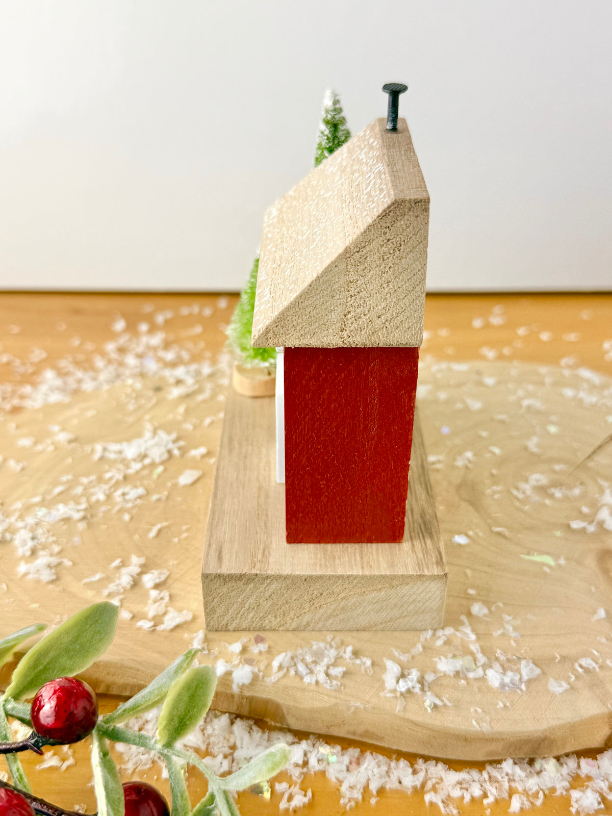 Wooden Merry Christmas House