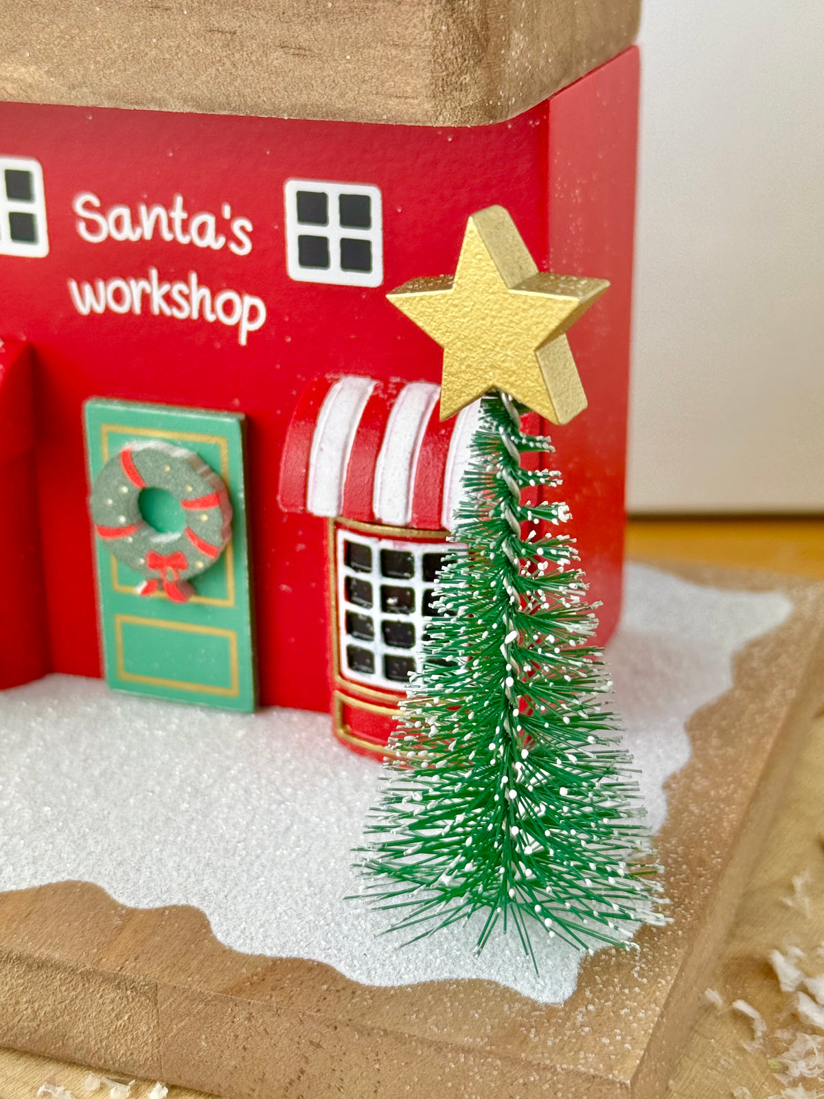 Winter Wonderland Santas Toyshop Wooden House