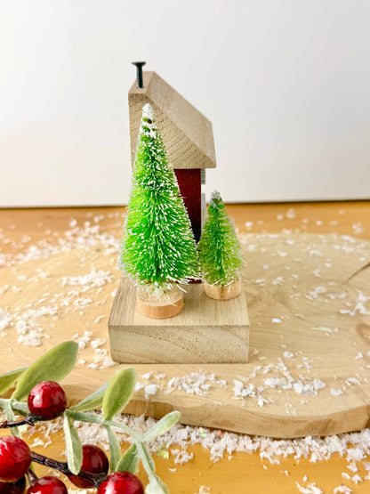 Wooden Merry Christmas House