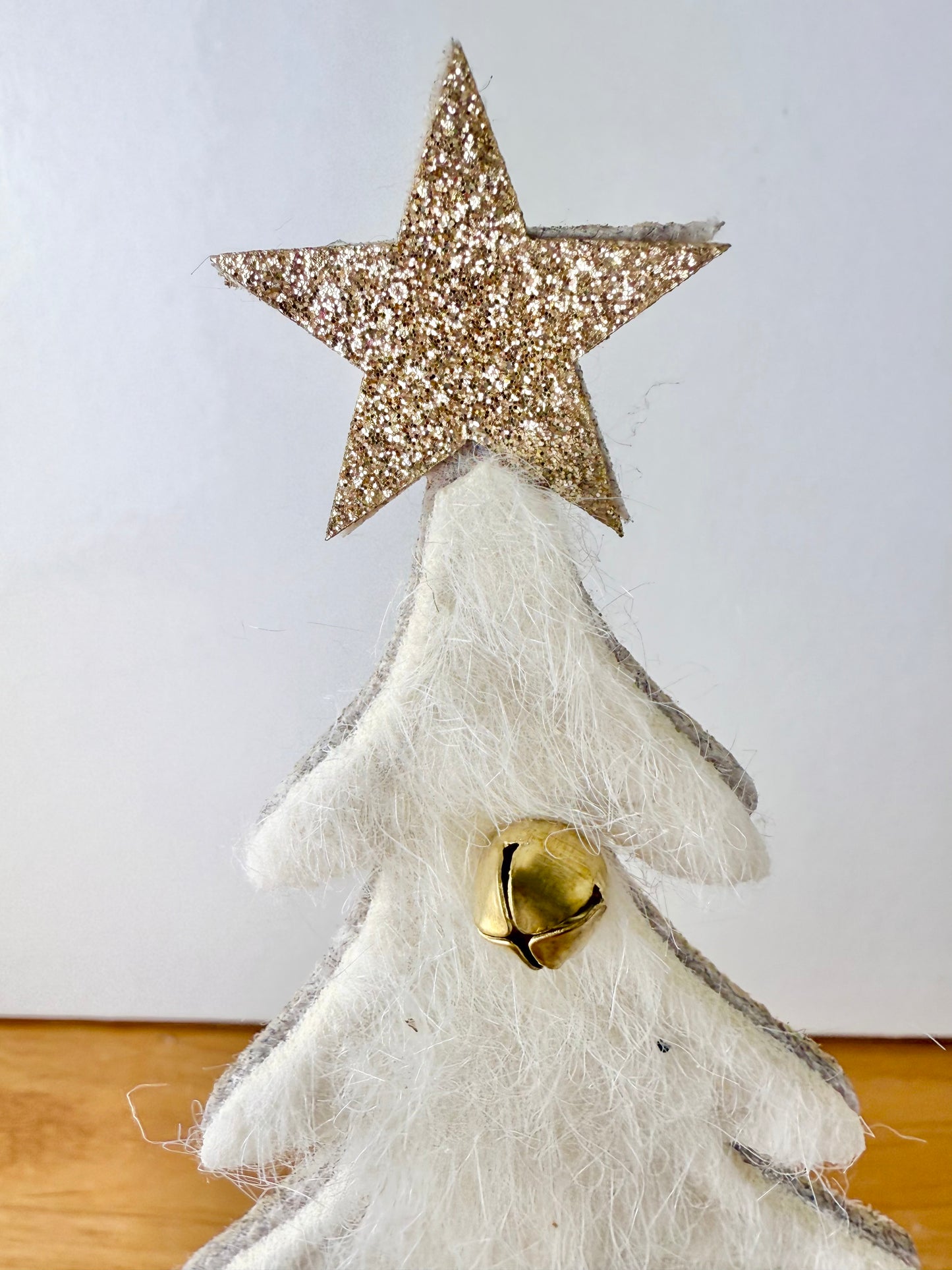 Felt Christmas Tree - Cream & Gold