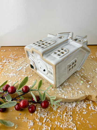 White Light Up Ceramic Church