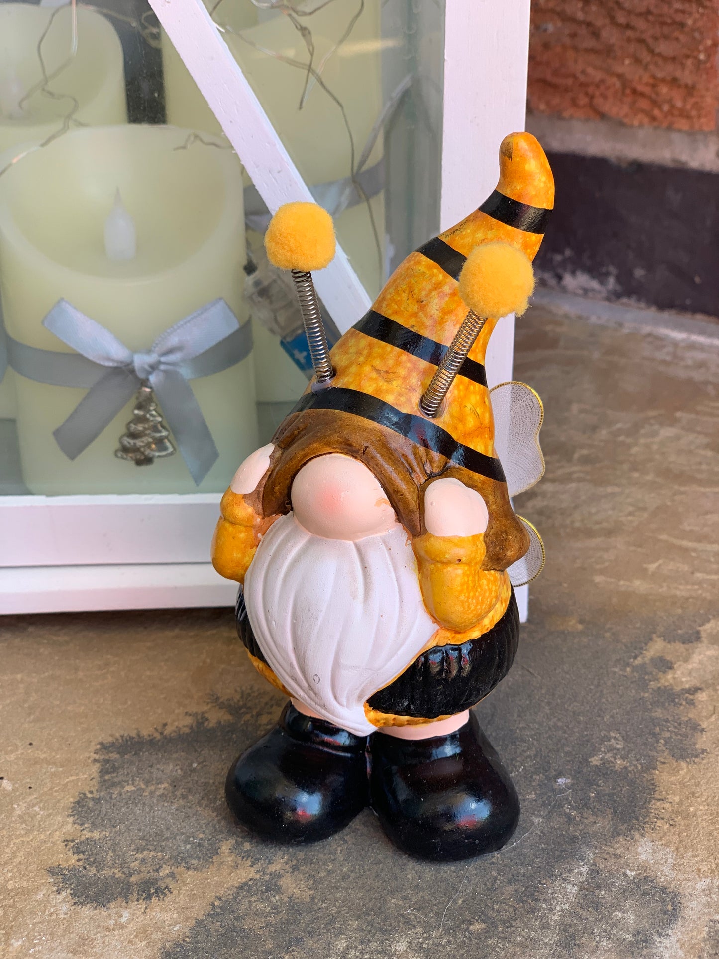 Bumble Bee Gonk holding hat - Small (LAST ONE)