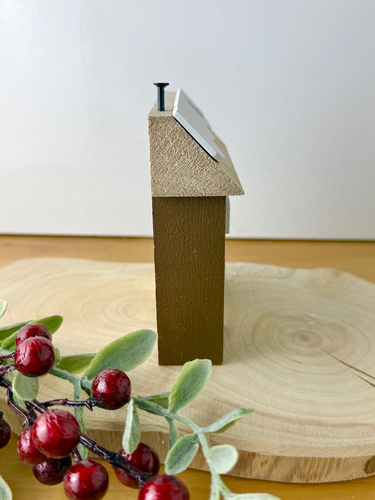 Christmas Pudding Wooden House