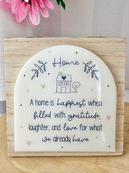 Gracefully Gifted - Wooden Sentiment Plaques - 6 designs