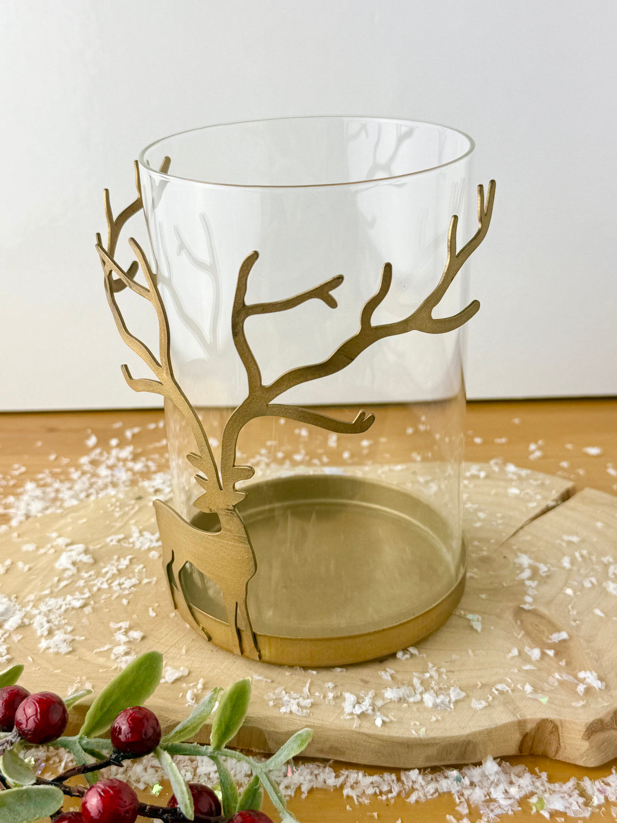 Gold Stag Candle Holder