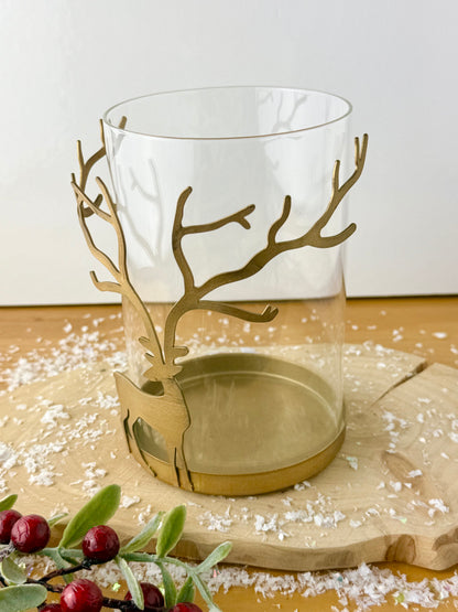 Gold Stag Candle Holder