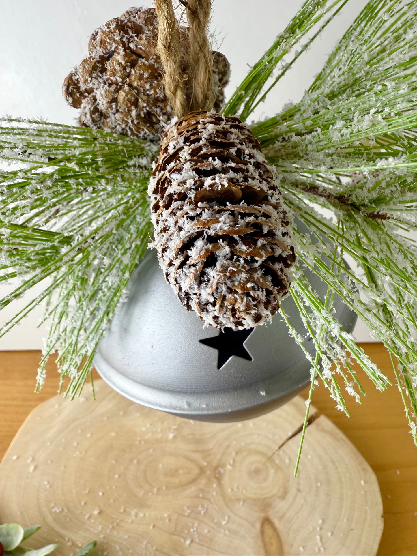 Metal Silver Christmas Bell