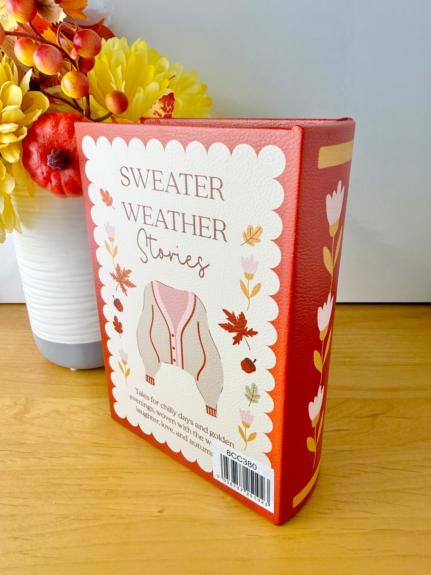 Cosy Chapter Wooden Book Box - Sweater Weather Stories