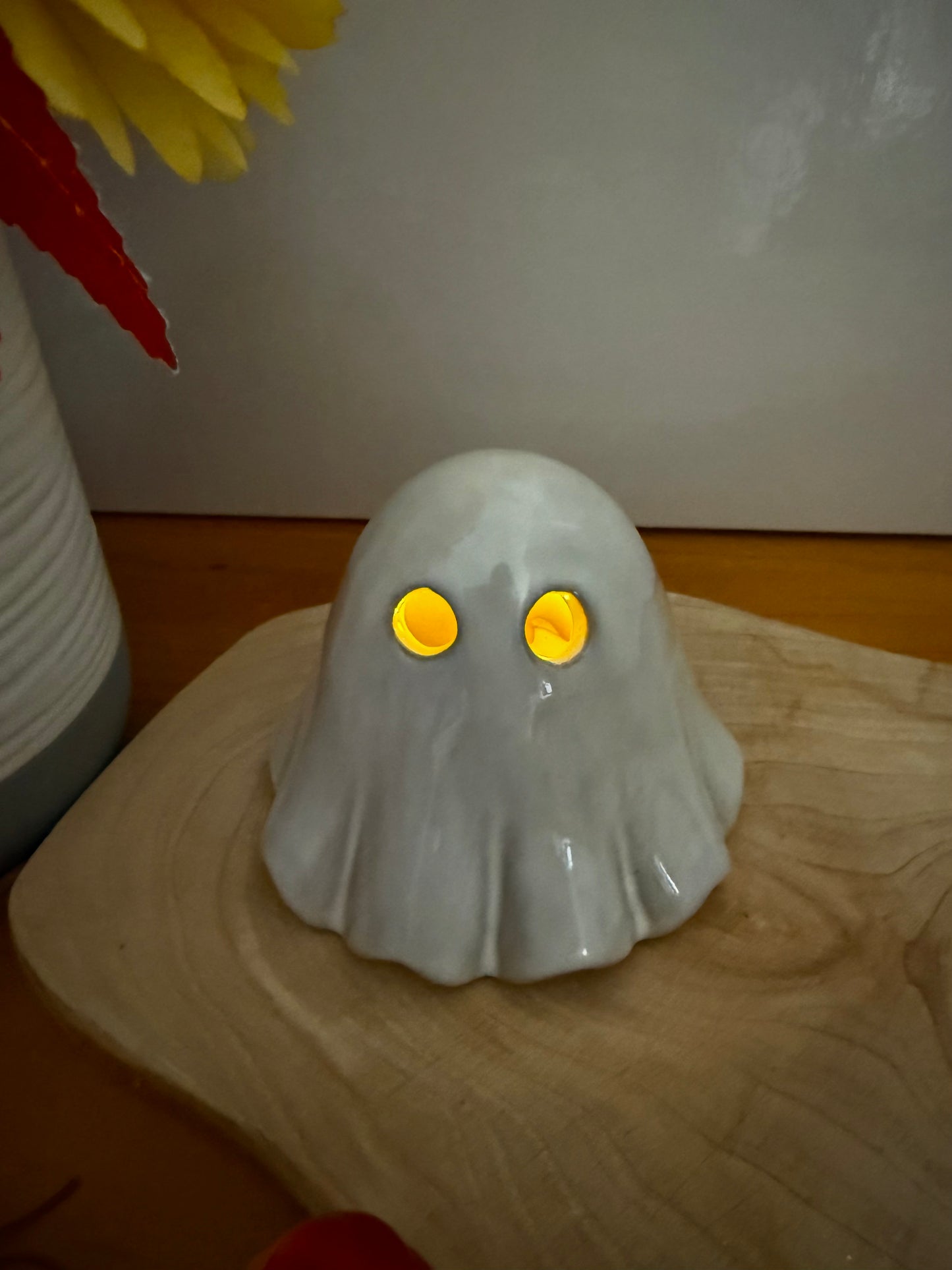 Light up Ceramic Ghost - 2 sizes