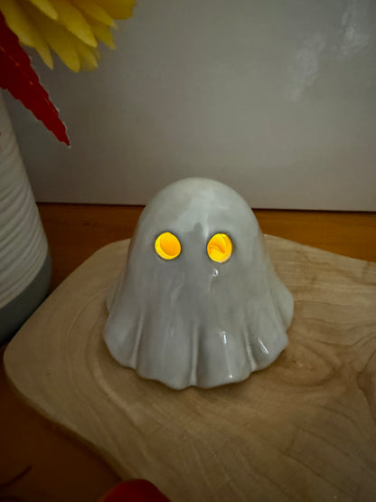 Light up Ceramic Ghost - 2 sizes