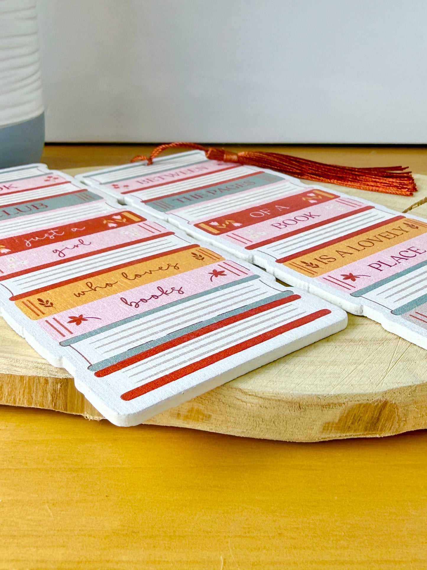 Cosy Chapter Wooden Bookmarks