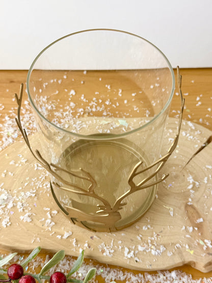 Gold Stag Candle Holder