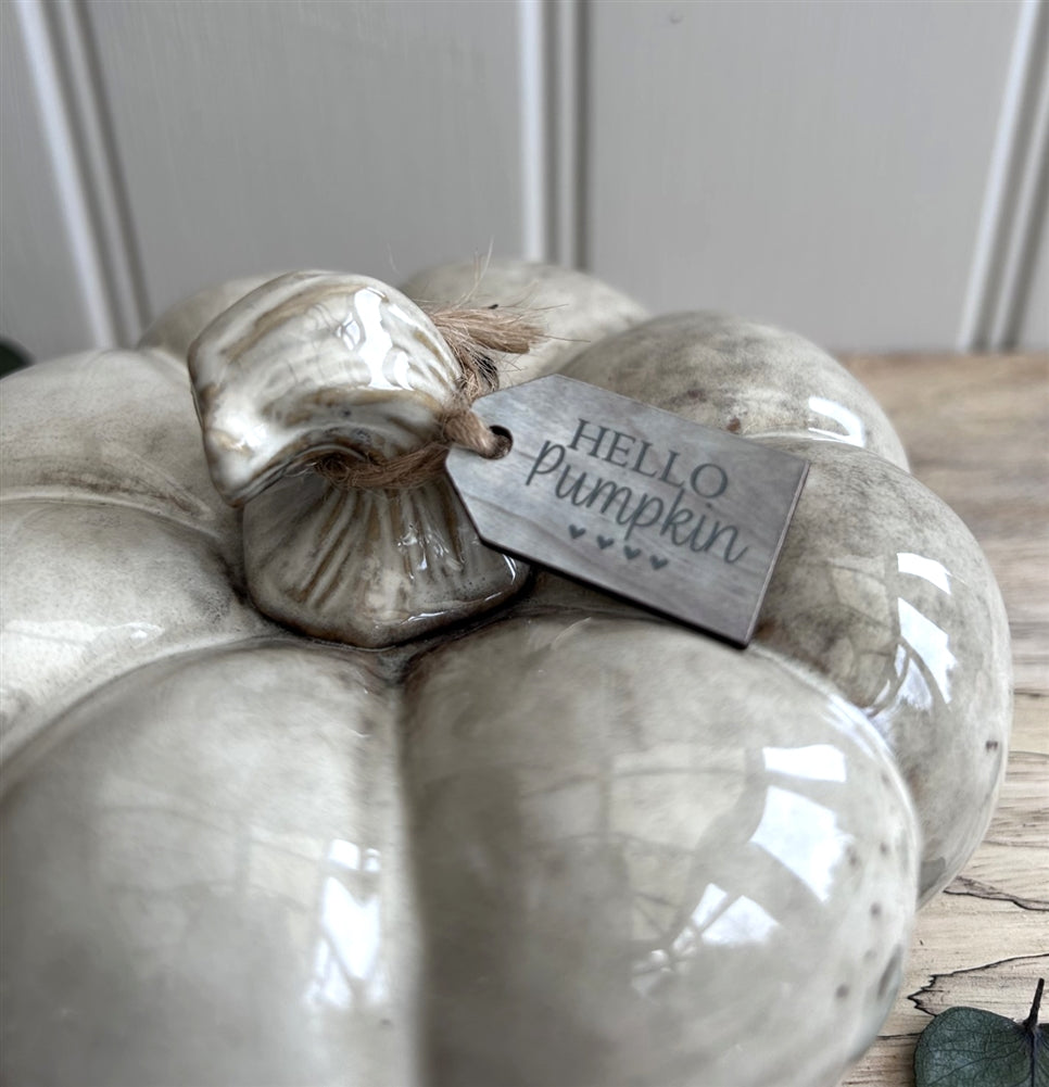 Ceramic Pumpkin with glaze - 2 sizes