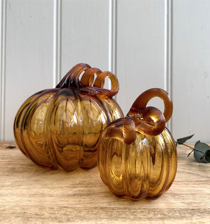 GlassAmber Pumpkin - large