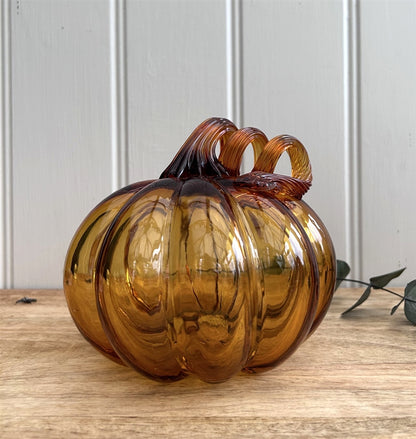 GlassAmber Pumpkin - large