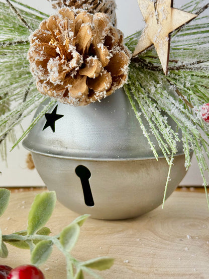 Metal Silver Christmas Bell