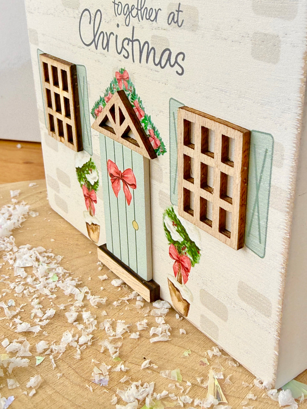 Holly Cottage Family Christmas Block