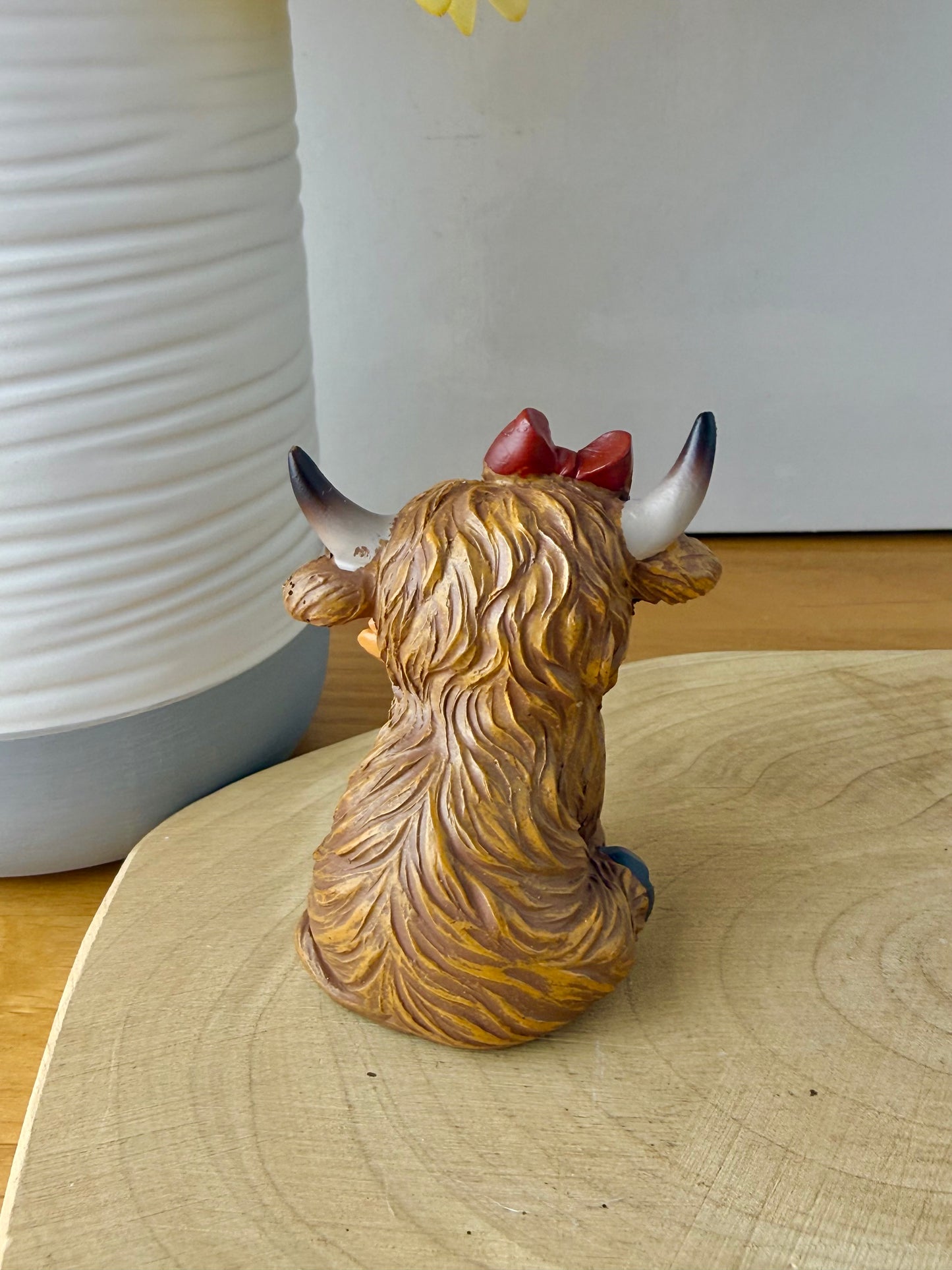 Highland Mini Cows - Pair of Autumn or Halloween Cows