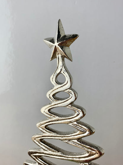 Silver Tree on wooden base - 2 sizes