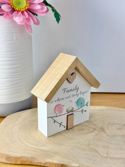Pebble Glass House - Family is where our story begins