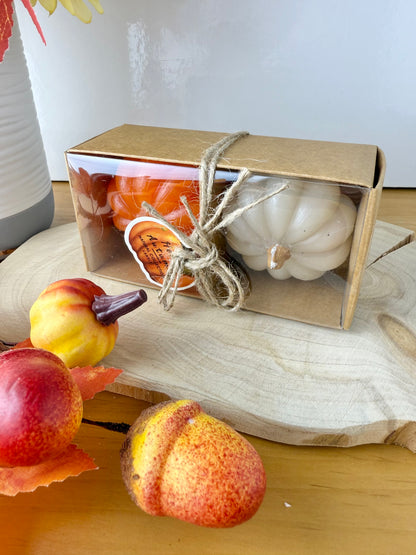 Set of 2 Pumpkin Candles