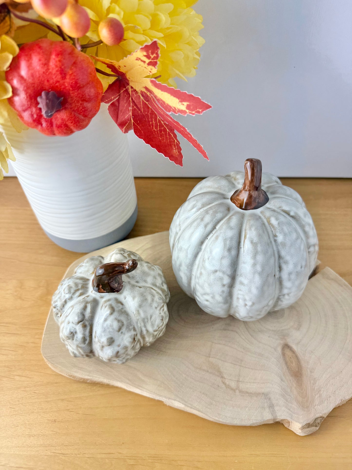 Glazed Pumpkin Ornaments - 2 sizes
