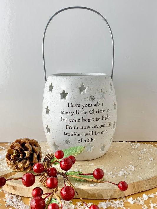 Christmas Sentiment Lantern