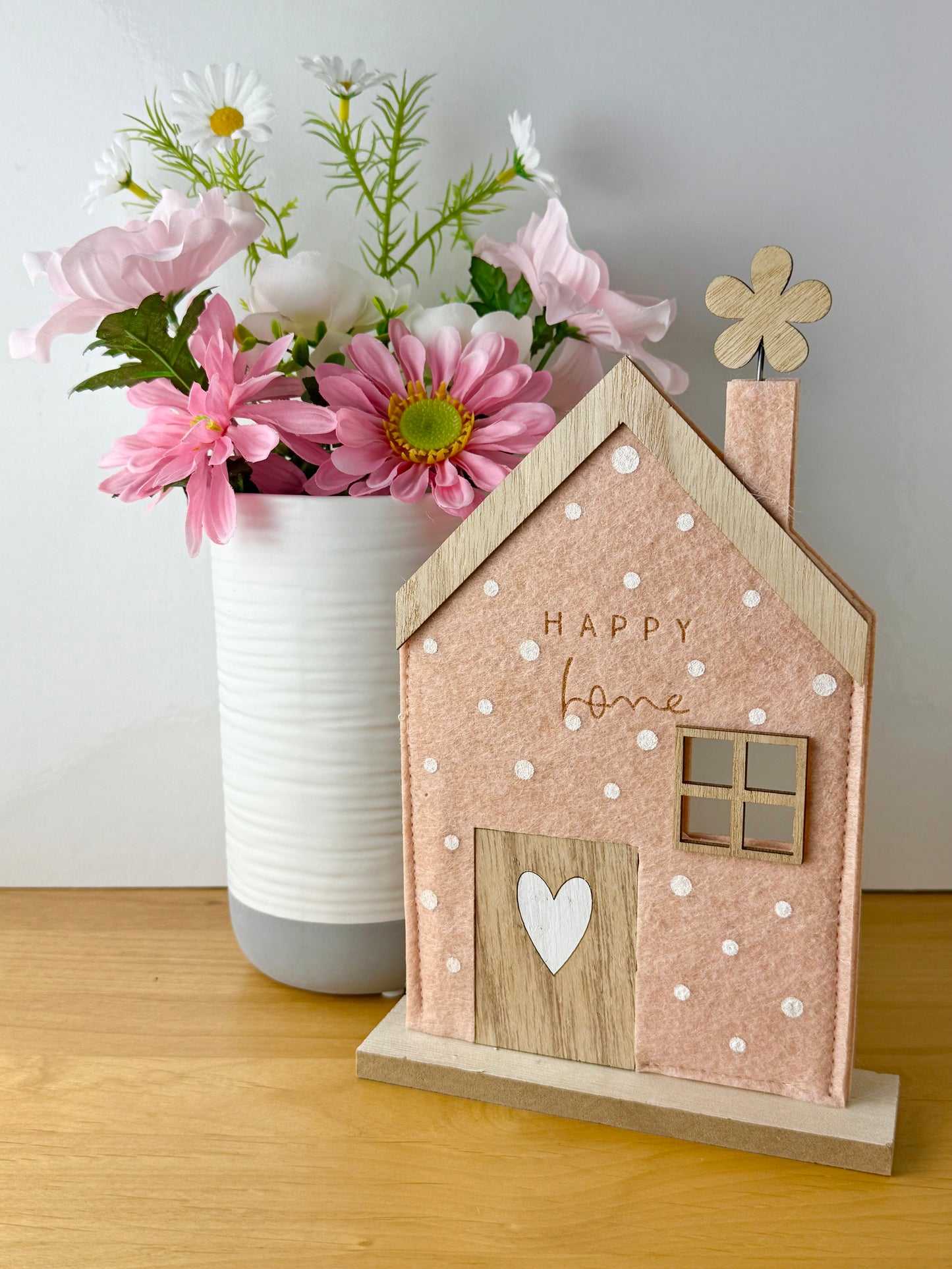 Happy Home Pink Felt House