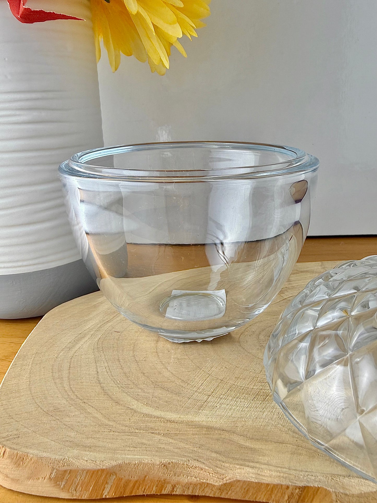 Autumnal Glass Acorn Jar with lid