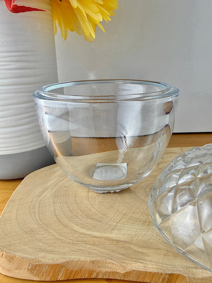 Autumnal Glass Acorn Jar with lid